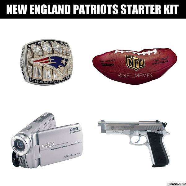 Patriots starter kit meme