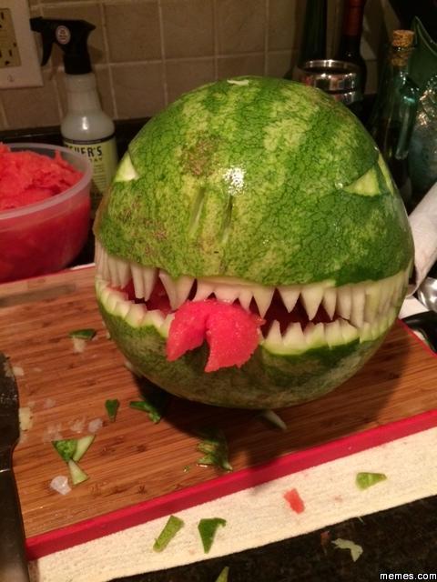 Evil watermelon | Memes.com